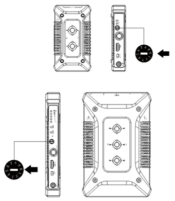 黒い色最先端のHDMI/SDIの無線ビデオ伝送の技術