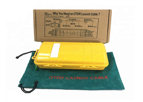 黄色いOtdrの進水箱リング箱模造繊維G.652D SM 1kmの繊維光学の進水箱