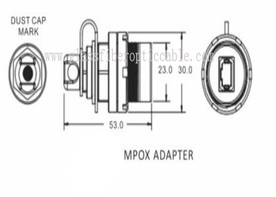 SC LC MPOのコネクターのアダプターIP67が付いているちり止めの外の繊維光学パッチ ケーブル