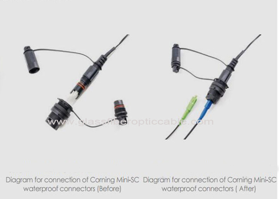 100Mの長さの繊維光学パッチ ケーブルはSC APCのコネクターをカスタマイズしました