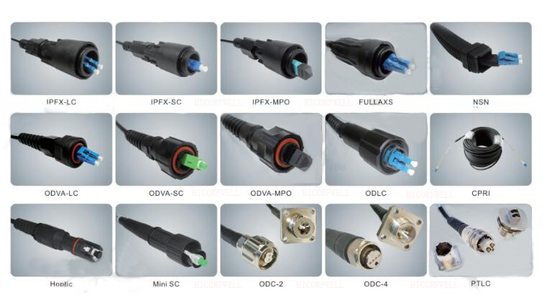 ODVAの繊維光学パッチは小型SC LC APC UPC IP67の機械抵抗をケーブルで通信します