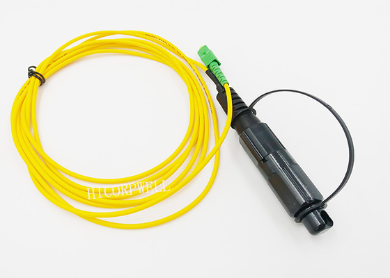 防水小型SC Optitapの単一モード繊維パッチ ケーブルはコネクターをカスタマイズしました