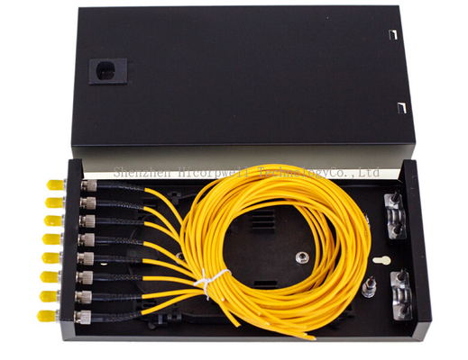 SC FC ST LC 8の港企業の保証ネットワークODFの端子箱8のアダプターおよびピグテール