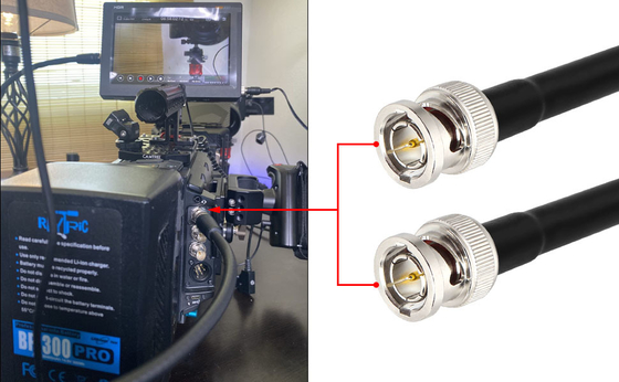 放送ケーブル 3G 12G HDM1 SDI Mini 3G SDI ビデオマイクロコンバーター USB電源付き HDM1スイッチャーからSDI同軸ケーブル（ビデオアプリケーション用）
