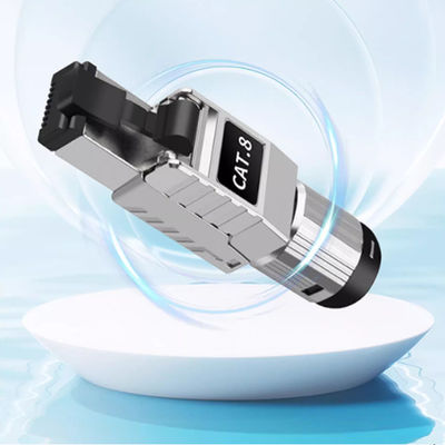 銅銀編組Cat8イーサネットケーブル CAT8 SFTP RJ45ネットワークパッチオーディオケーブル