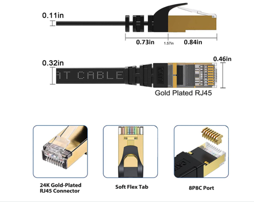 Cat6 室内ネットワークケーブル シンプルな構造