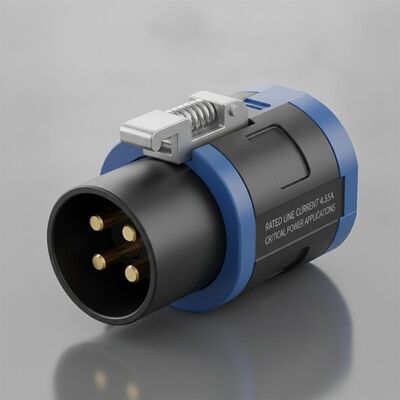定位電流4.55A パワーコンコネクタ 鍵付けメカニズムと重要な電源アプリケーションのための優れた電気コンタクトを提供する
