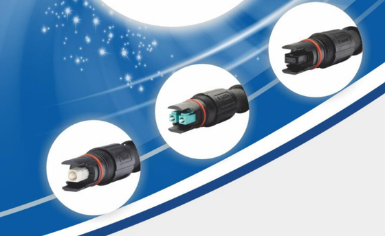 5G電気通信は防水屋外の光ファイバー ケーブルHのタイプおよびCのタイプIPのコネクターを配置します