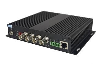 4 Ethenet及びBidi RS485の港HD-SDI繊維の送信機