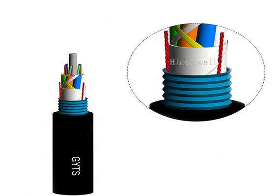 GYTSは装甲SMの地下のガラス繊維の光ケーブルの24/48/96/144中心を盗みます