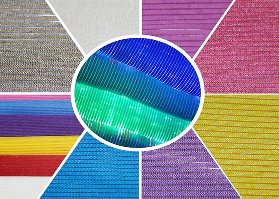 RGBの付属品および明るい衣類のためのしまのある繊維光学の生地