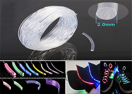 MUTTAHIDA MAJLIS-E-AMALの側面の白熱照明繊維光学Rgbのプラスチック裸の光ファイバー