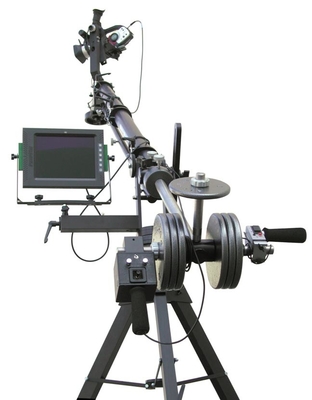 10m 2軸線によってモーターを備えられる傾きの頭部のビデオ ジミーのカメラのジブ クレーン三角形の電子制御のコントロール・アームDVのてこのジブ
