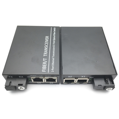 Single Dual Fiber Ethernet Media Converter IEEE802.3ab 1000Base - T 0.5A